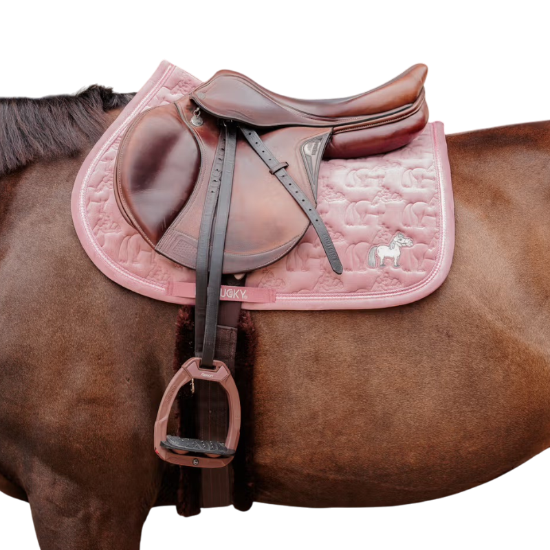 Kentucky Horsewear - Tapis de selle Sammy glitter pearls vieux rose