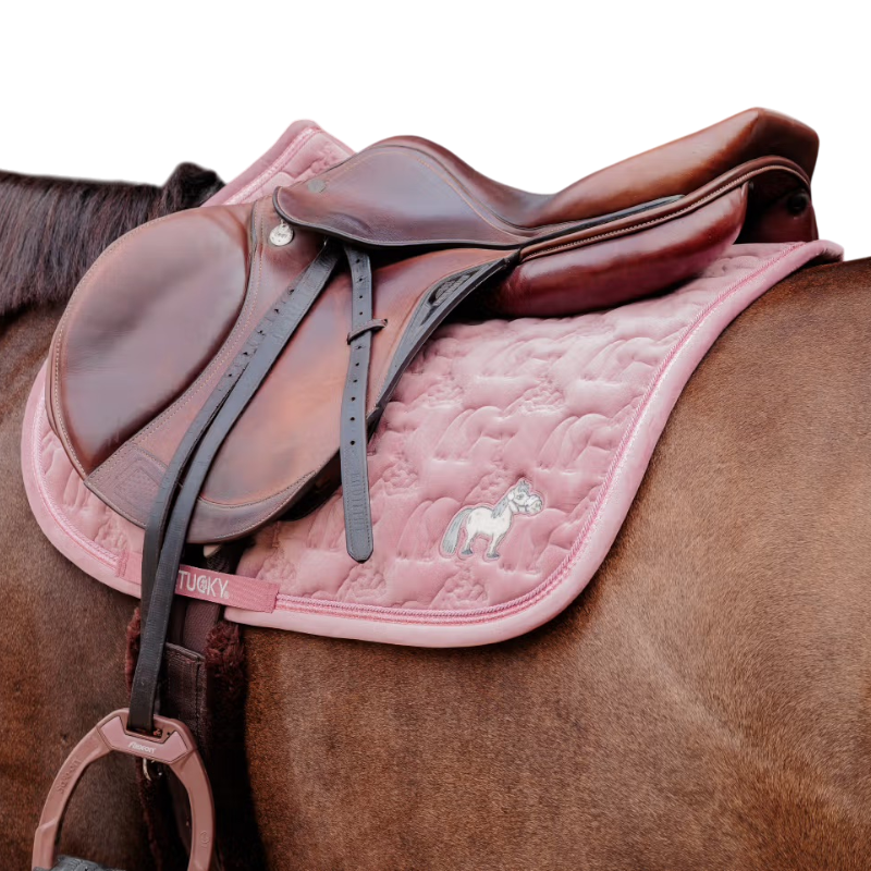 Kentucky Horsewear - Tapis de selle Sammy glitter pearls vieux rose