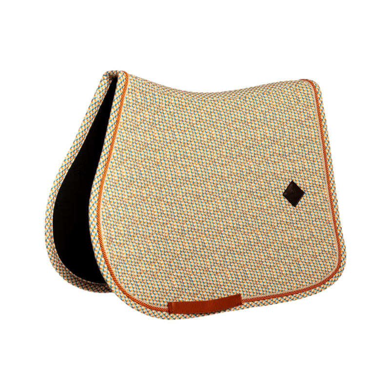 Kentucky Horsewear - Tapis de selle Velvet Printing cubes colorfull