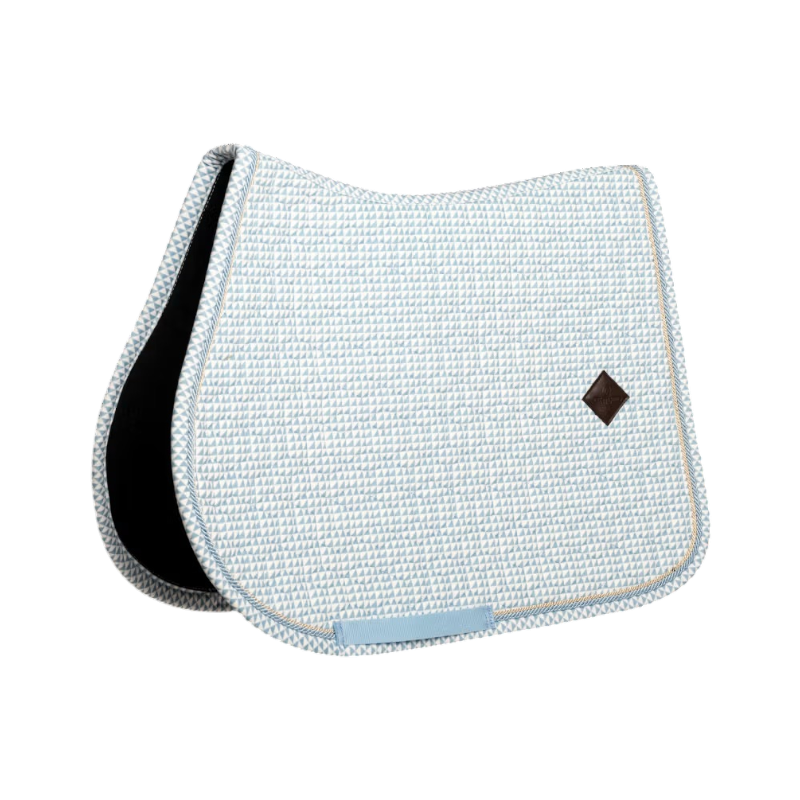 Kentucky Horsewear - Tapis de selle Velvet Printing flags light blue