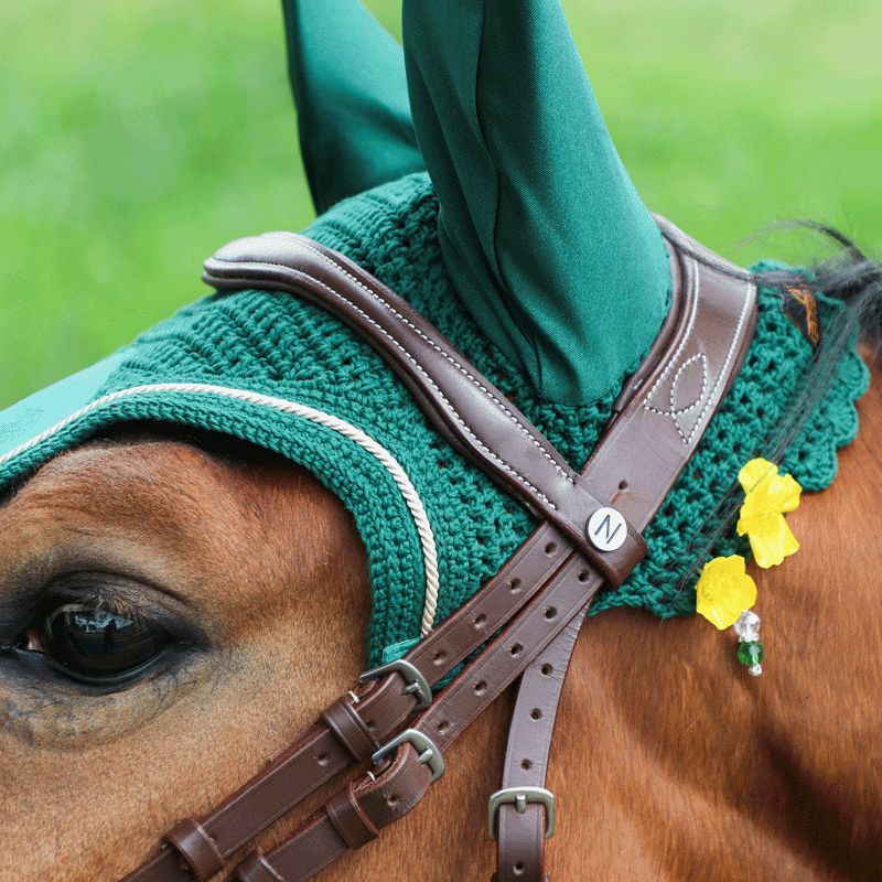 Licol doublé mouton et longe Equestrian Stockholm - Emerald Tailles article  cheval Cob