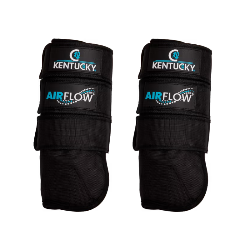 Kentucky Horsewear - Guêtres de cross antérieurs 3D Air Flow Skin Friendly noir