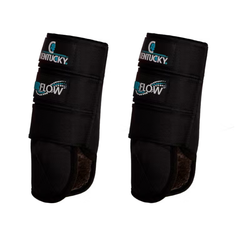 Kentucky Horsewear - Guêtres de cross antérieurs 3D Air Flow Skin Friendly noir