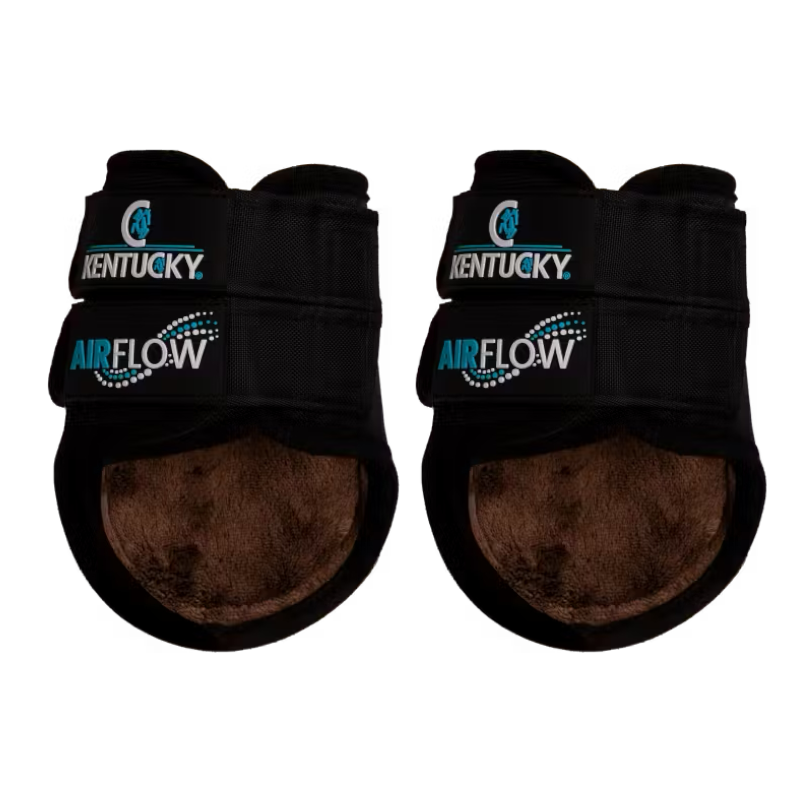 Kentucky Horsewear - Guêtres de cross courtes postérieurs 3D Air Flow Skin Friendly noir