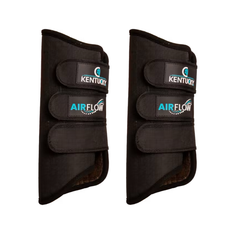 Kentucky Horsewear - Guêtres de cross postérieurs 3D Air Flow Skin Friendly noir
