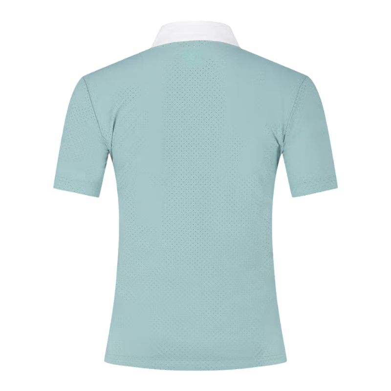 Kentucky Horsewear - Polo manches courtes femme Heritage Air dusty blue