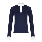 Kentucky Horsewear - Dames polo lange mouwen Classic marine | - Ohlala