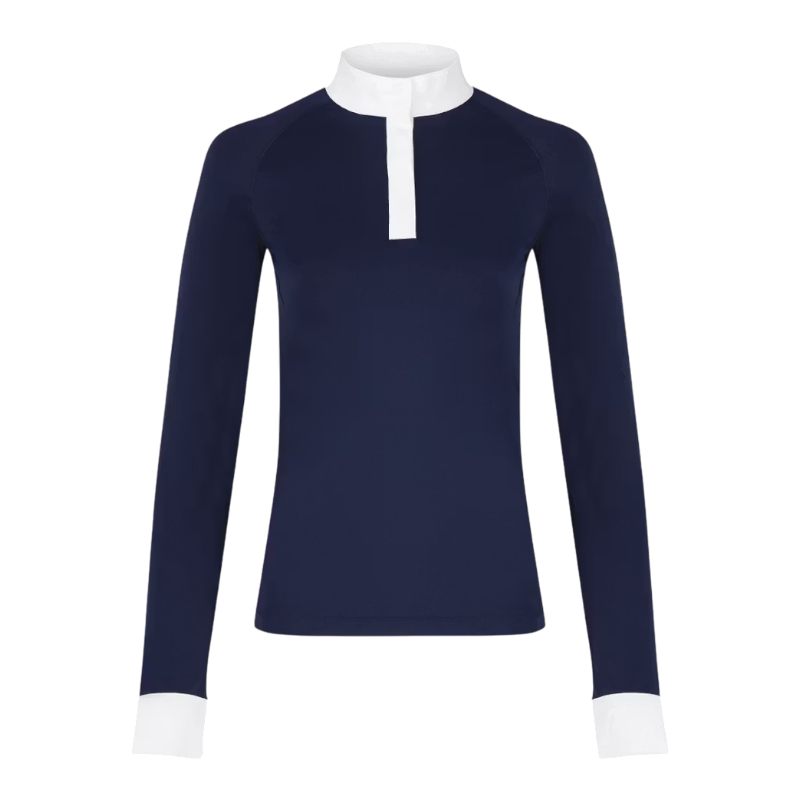 Kentucky Horsewear - Polo manches longues femme Classic marine