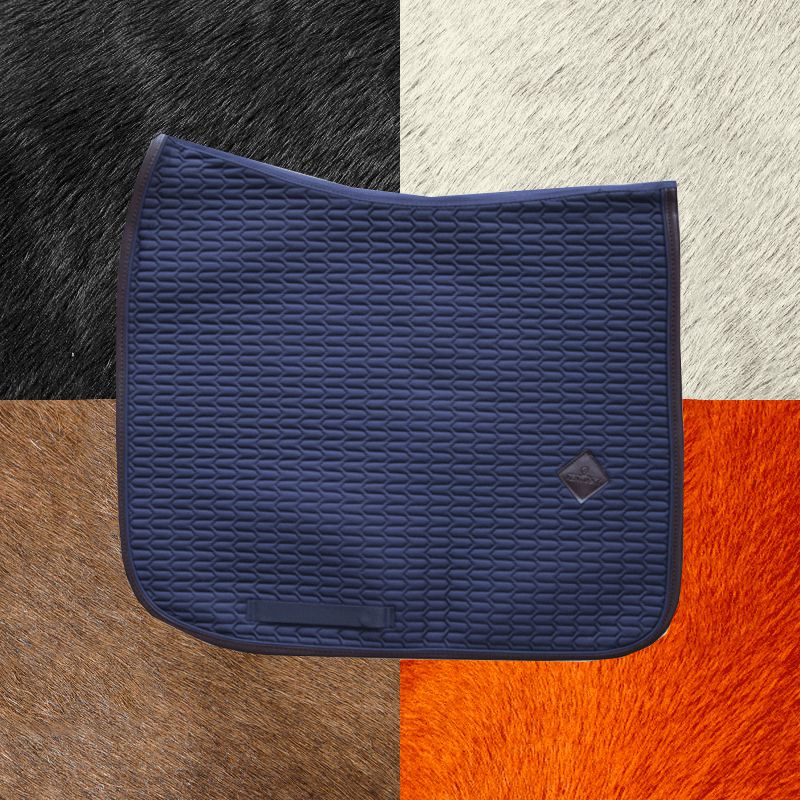 Kentucky Horsewear - Tapis de dressage Color Edition Cuir marine | - Ohlala