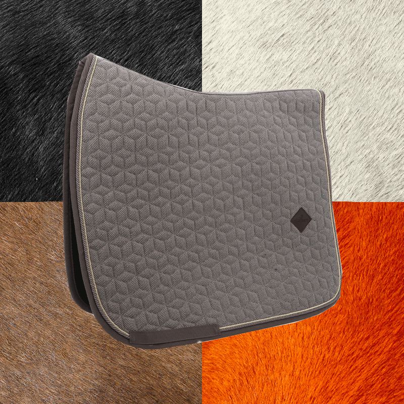 Kentucky Horsewear - Tapis de dressage Laine gris | - Ohlala