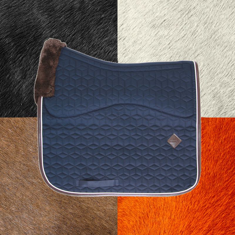 Kentucky Horsewear - Tapis de dressage Skin Friendly marine | - Ohlala