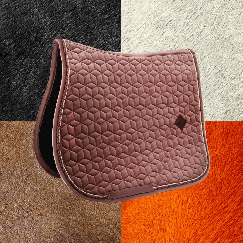 Kentucky Horsewear - Tapis de selle Velvet Jumping Parme | - Ohlala