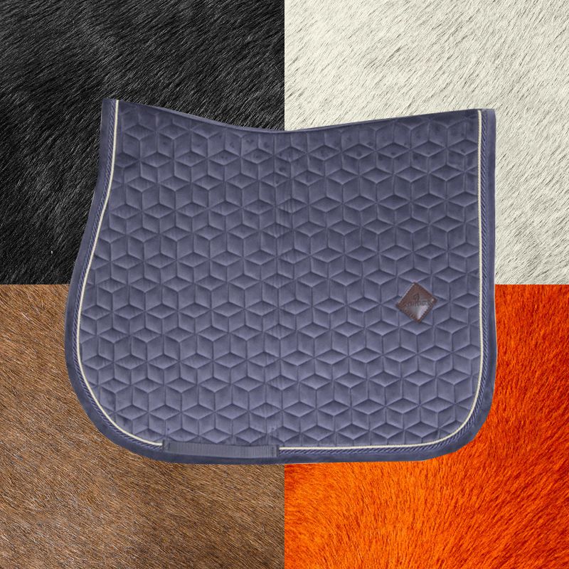 Kentucky Horsewear - Tapis de selle Velvet Jumping Violet | - Ohlala