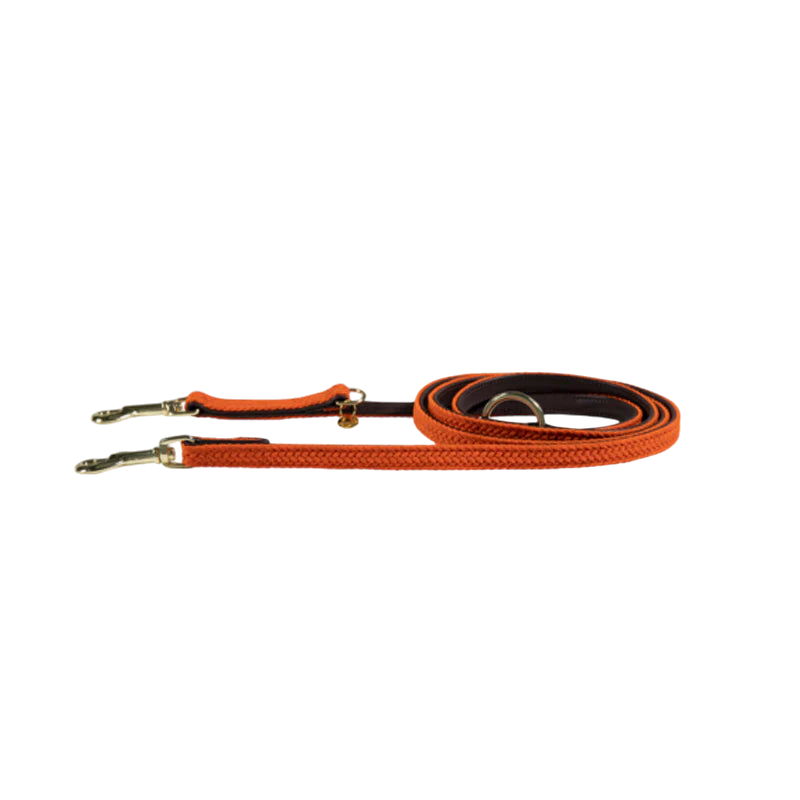 Kentucky Dogwear - Laisse de nylon tressé Plaited Nylon 200 cm orange