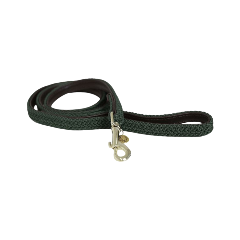 Kentucky Dogwear - Laisse en nylon tressé Plaited Nylon 200 cm vert olive