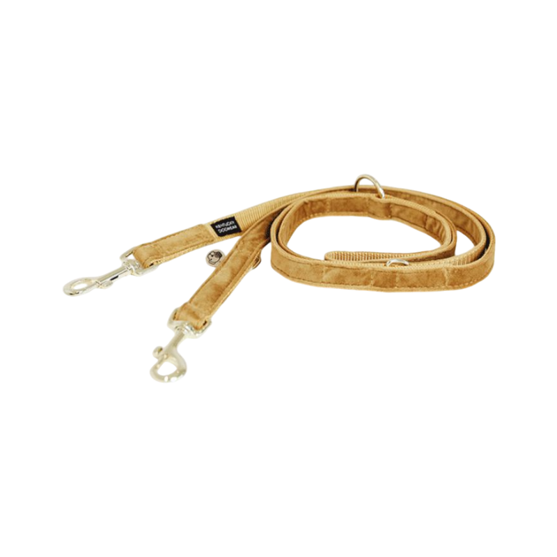 Kentucky Dogwear - Laisse pour chien Velvet 2m moutarde
