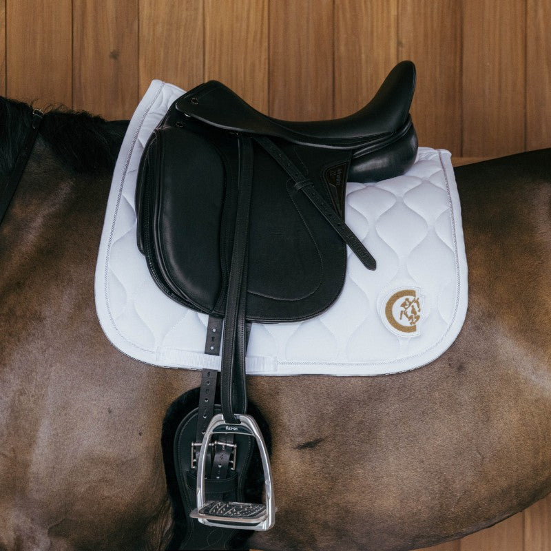Kentucky Horsewear - Tapis de dressage Wave 3D logo blanc