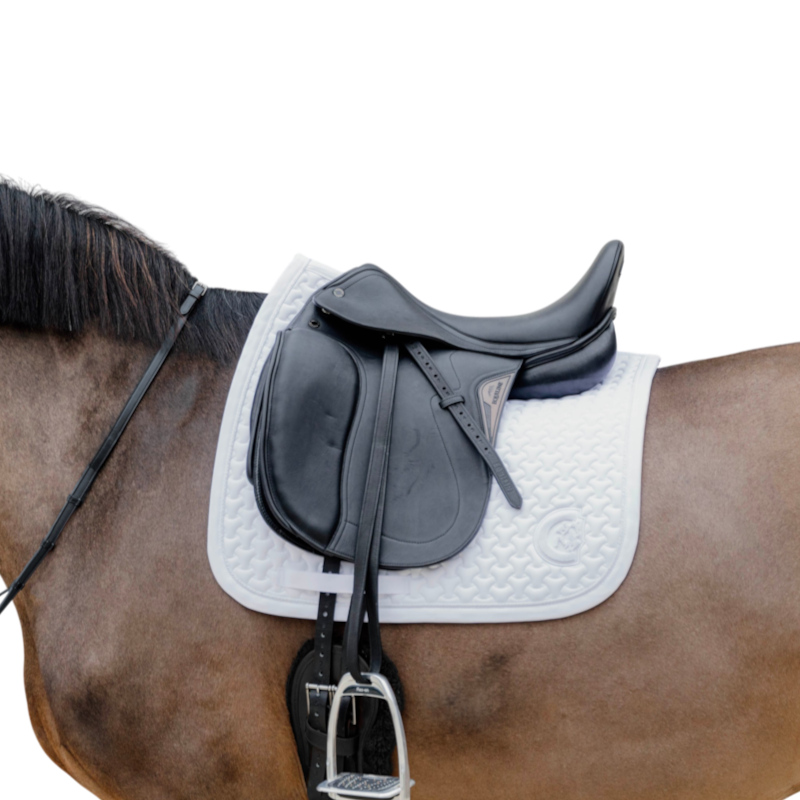 Kentucky Horsewear - Tapis de dressage 3D logo blanc