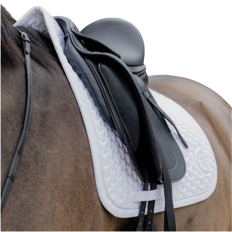 Kentucky Horsewear - Tapis de dressage 3D logo blanc