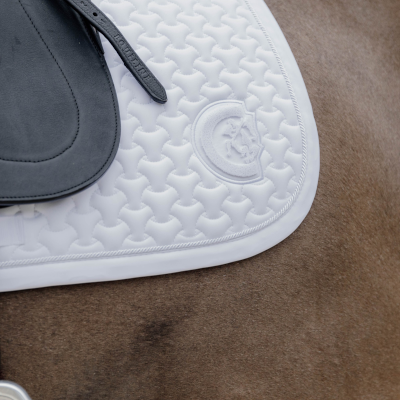 Kentucky Horsewear - Tapis de dressage 3D logo blanc