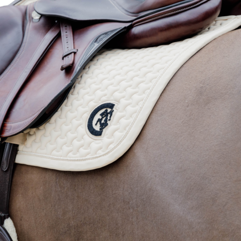 Kentucky Horsewear - Tapis de selle 3D logo beige