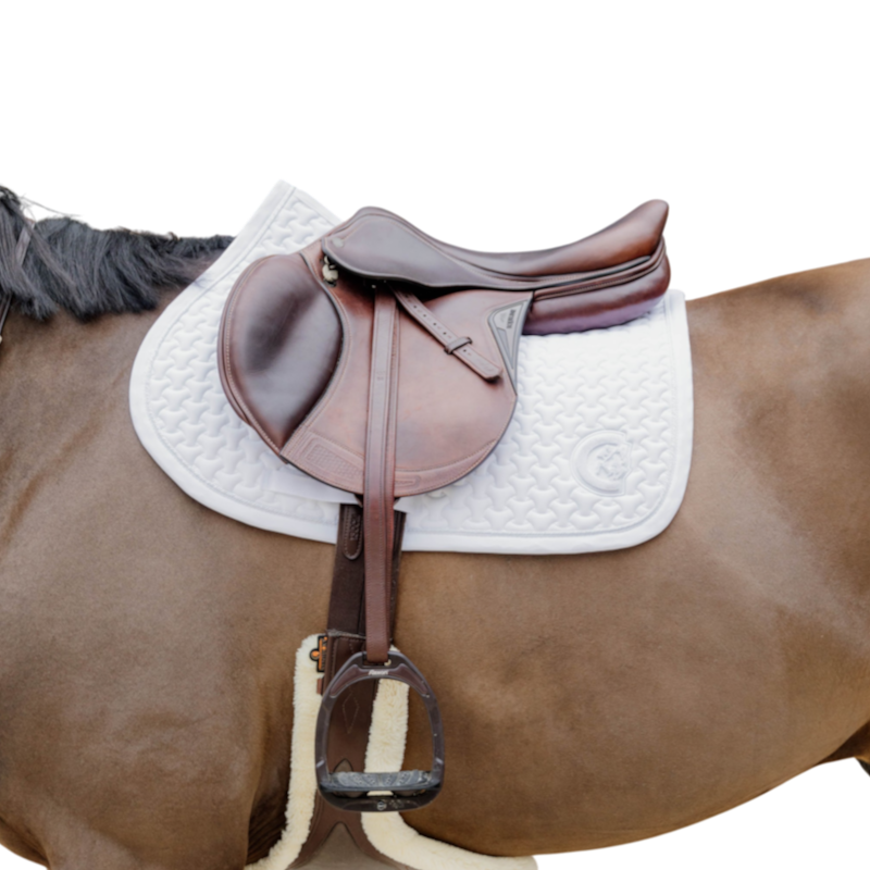 Kentucky Horsewear - Tapis de selle 3D logo blanc
