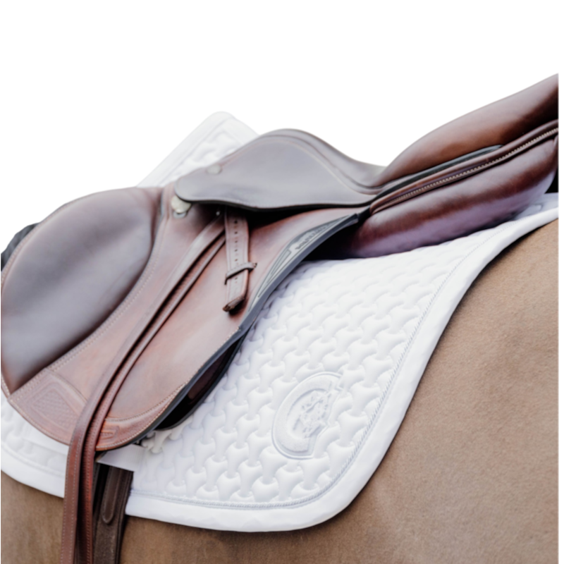 Kentucky Horsewear - Tapis de selle 3D logo blanc
