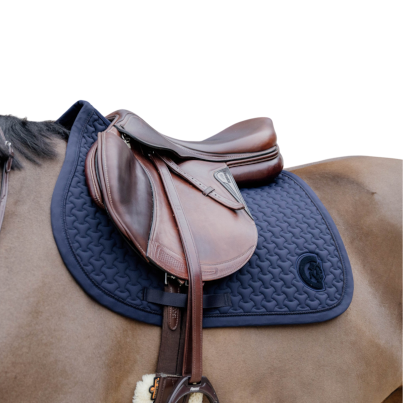 Kentucky Horsewear - Tapis de selle 3D logo marine