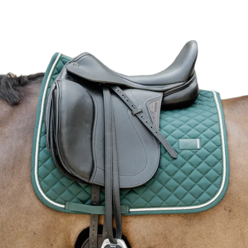 Kentucky Horsewear - Tapis de dressage Diamond Rope vert pin