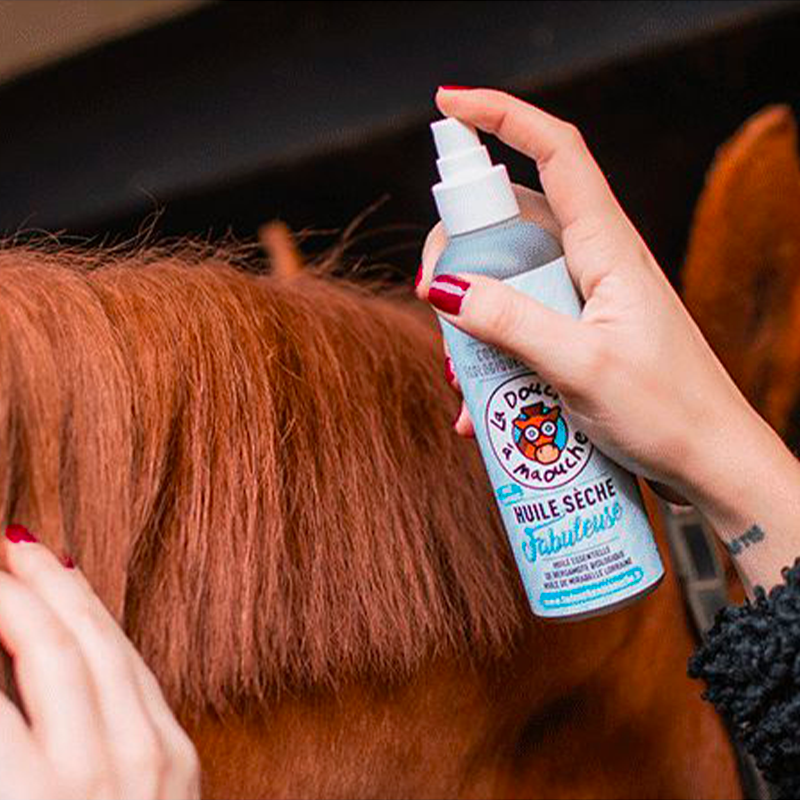 La Douche A Maouche - Huile sèche fabuleuse pour chevaux en spray