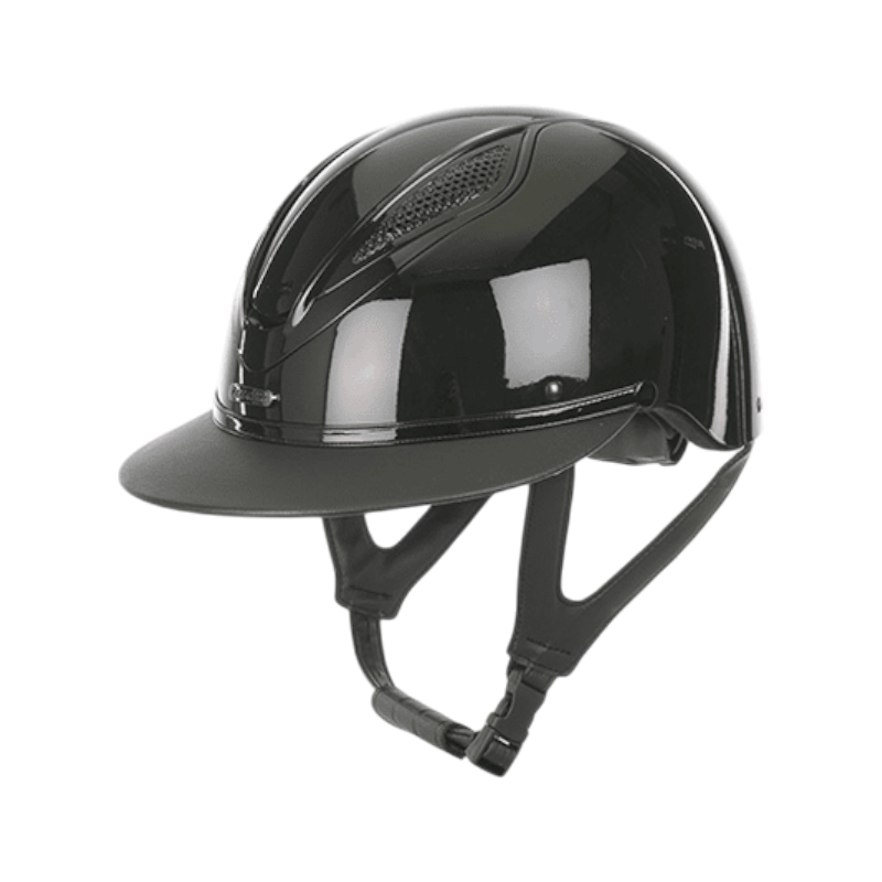Lami-cell - Casque d'équitation Lucia noir brillant/ cuir
