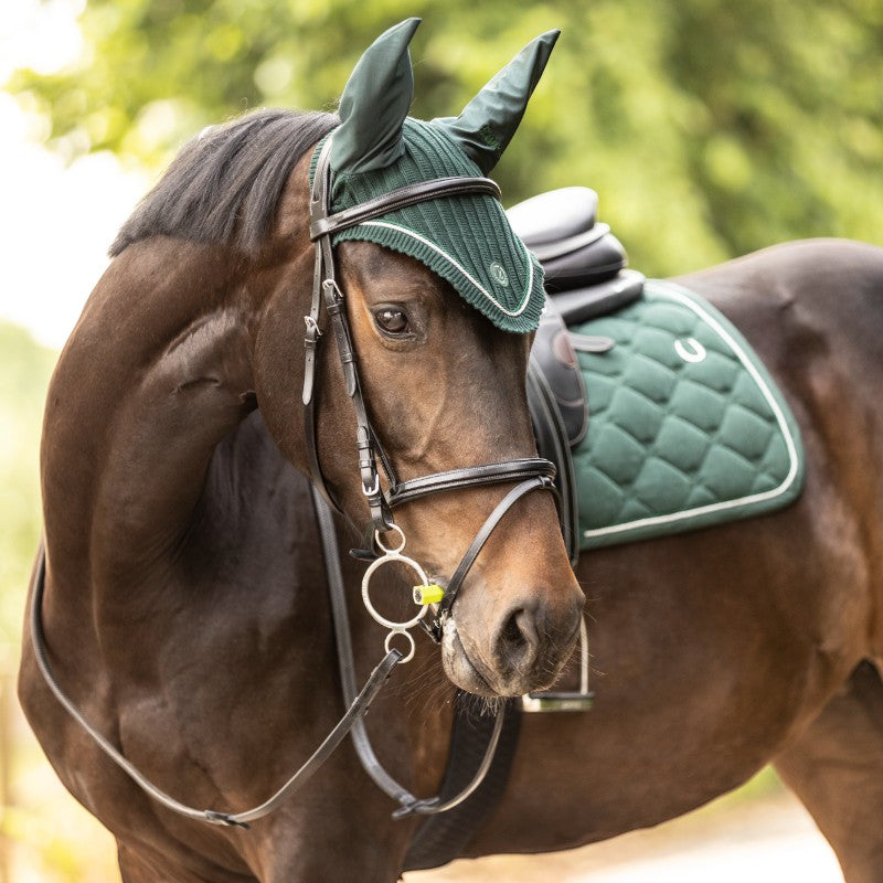 Lami-cell - Bonnet pour chevaux Luxin vert foncé | - Ohlala