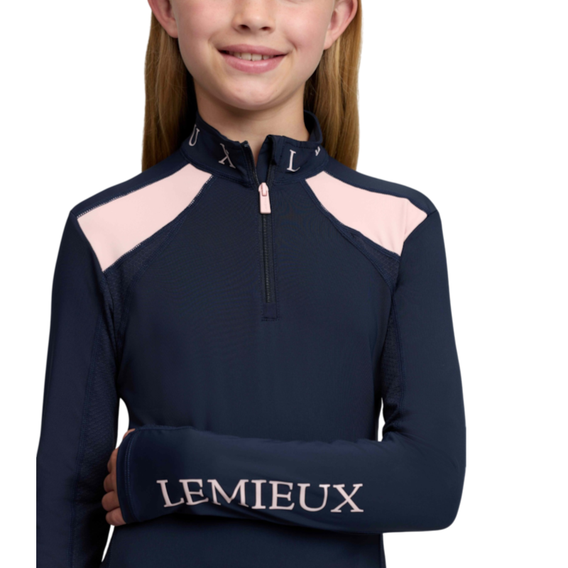 LeMieux - Baselayer manches longues enfant Rider Mia Mesh marine