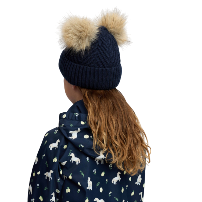 LeMieux - Bonnet enfant Mini doubles pompons marine