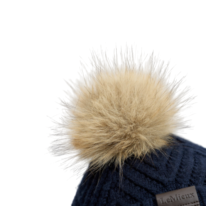 LeMieux - Bonnet enfant Mini doubles pompons marine