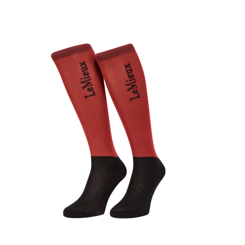 LeMieux - Chaussettes d’équitation Competition russet (x2)