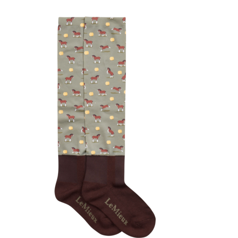 LeMieux - Chaussettes d'équitation Footsie clydesdale/ willow