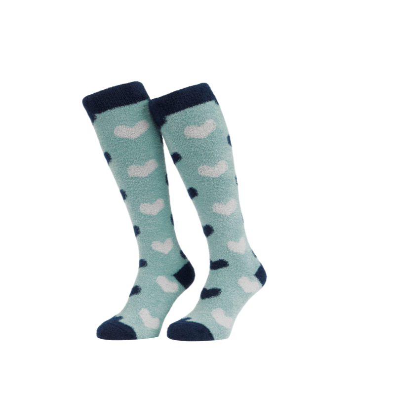 LeMieux - Chaussettes d'équitation Heart Fluffies aloe