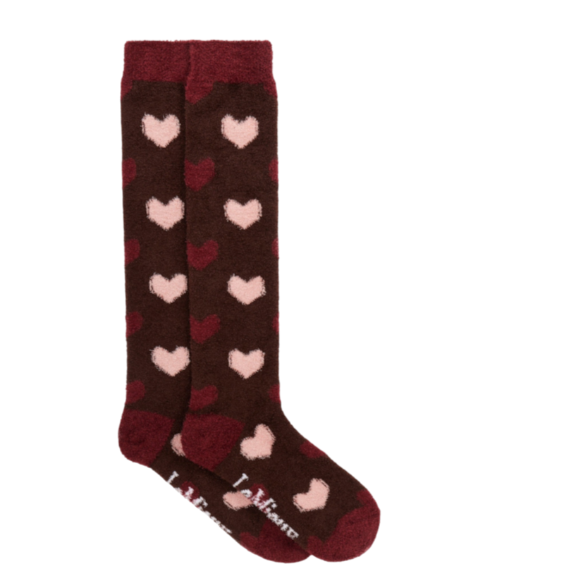 LeMieux - Chaussettes d'équitation Heart Fluffies bramble
