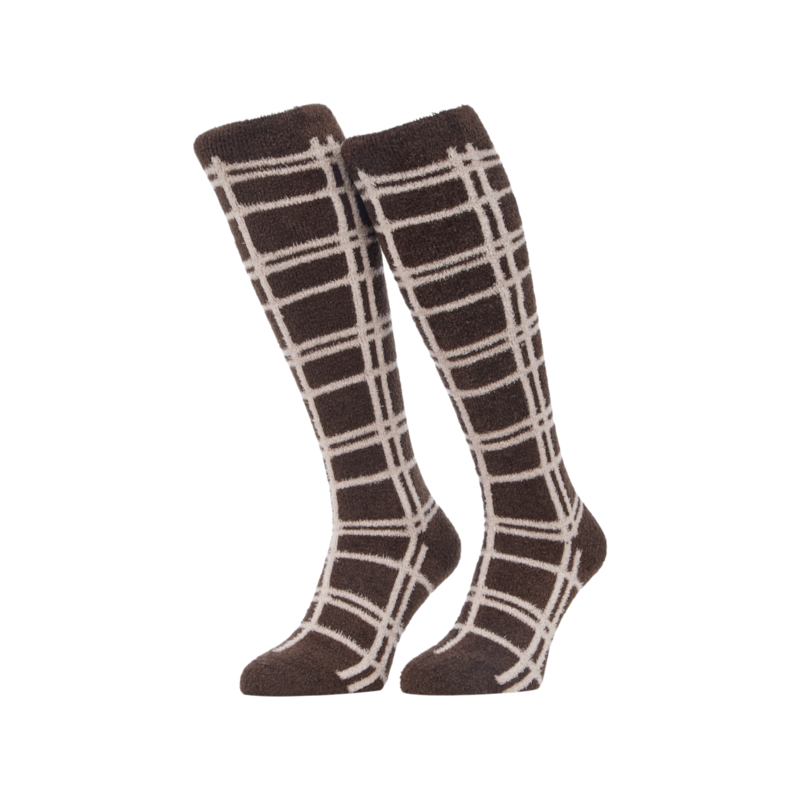 LeMieux - Chaussettes douces Heritage Check cocoa