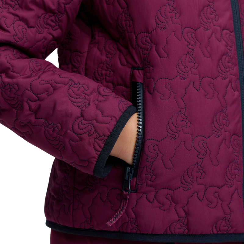 LeMieux - Doudoune matelassée enfant Mini Lola blackberry