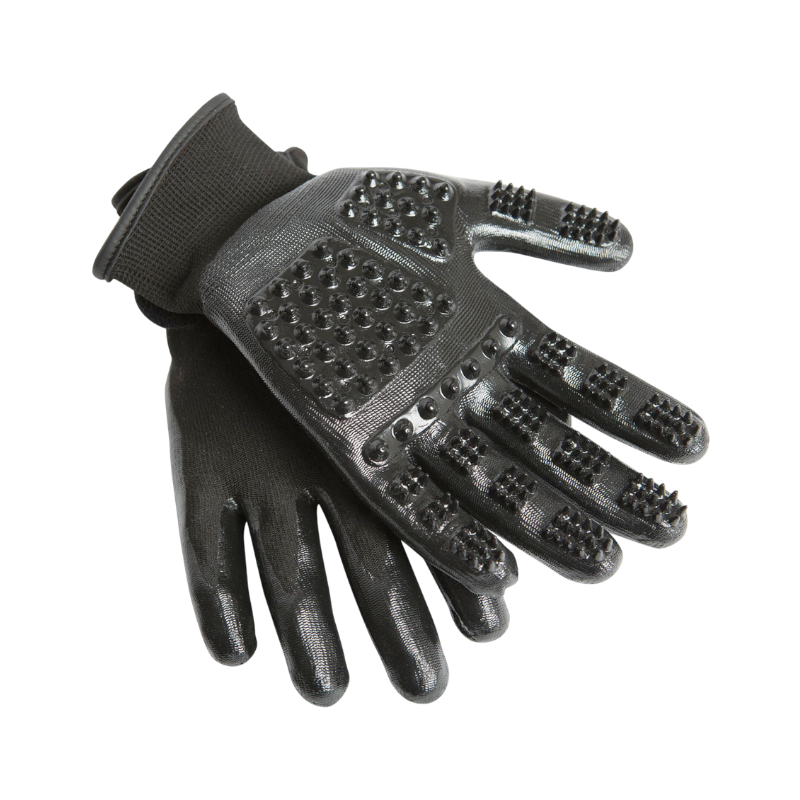 Lemieux - Gants de pansage Hands On noir