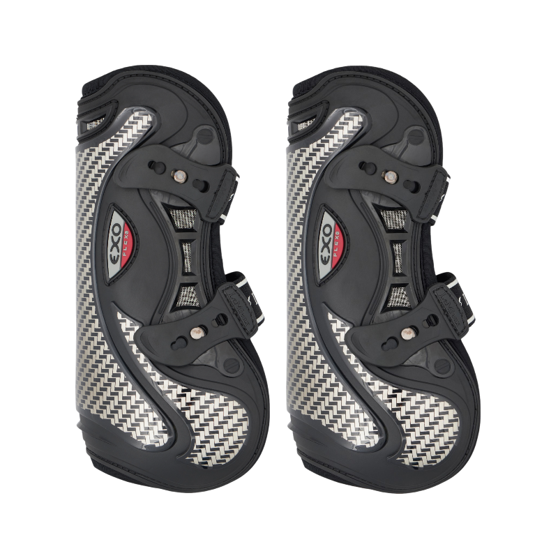 Lemieux - Guêtres ouvertes Exo-Flex noir/ argent