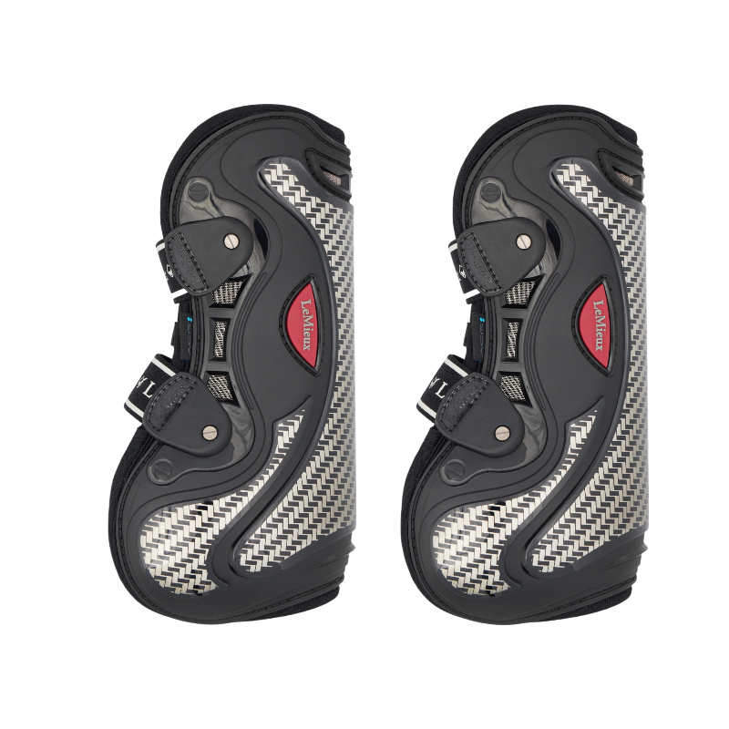 Lemieux - Guêtres ouvertes Exo-Flex noir/ argent