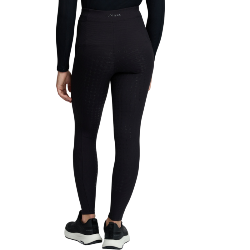 LeMieux - Legging d’équitation enfant Pull-on Ribbed Orla noir
