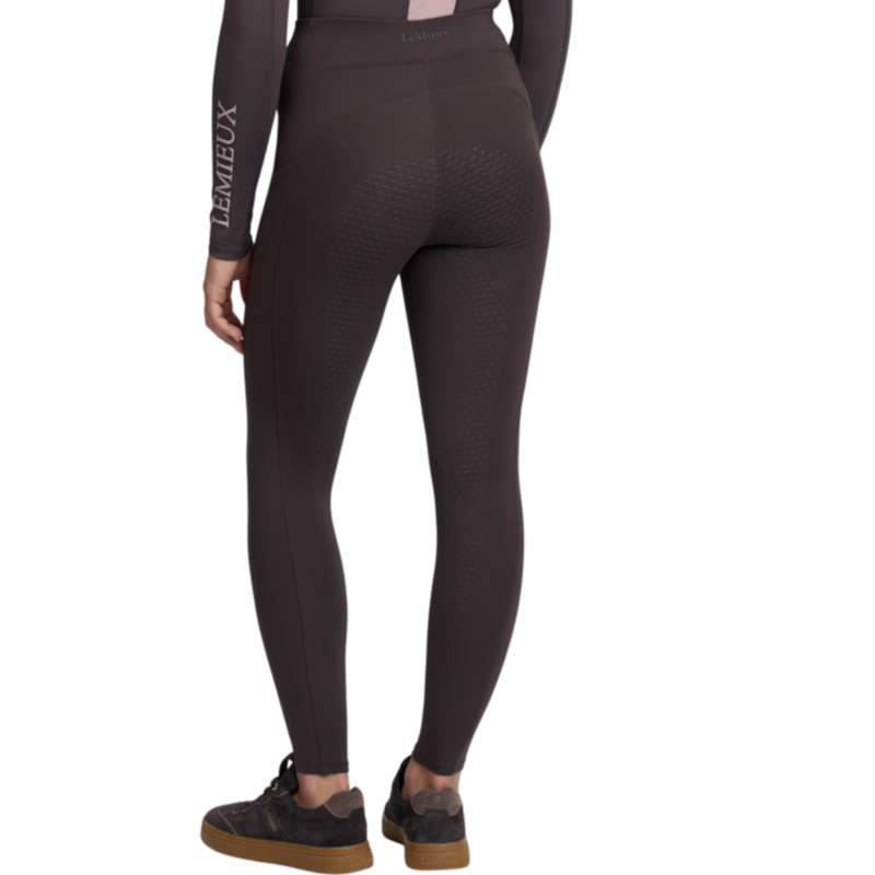 LeMieux - Legging d'équitation fille Pull-on brossé Young Rider Nell cocoa