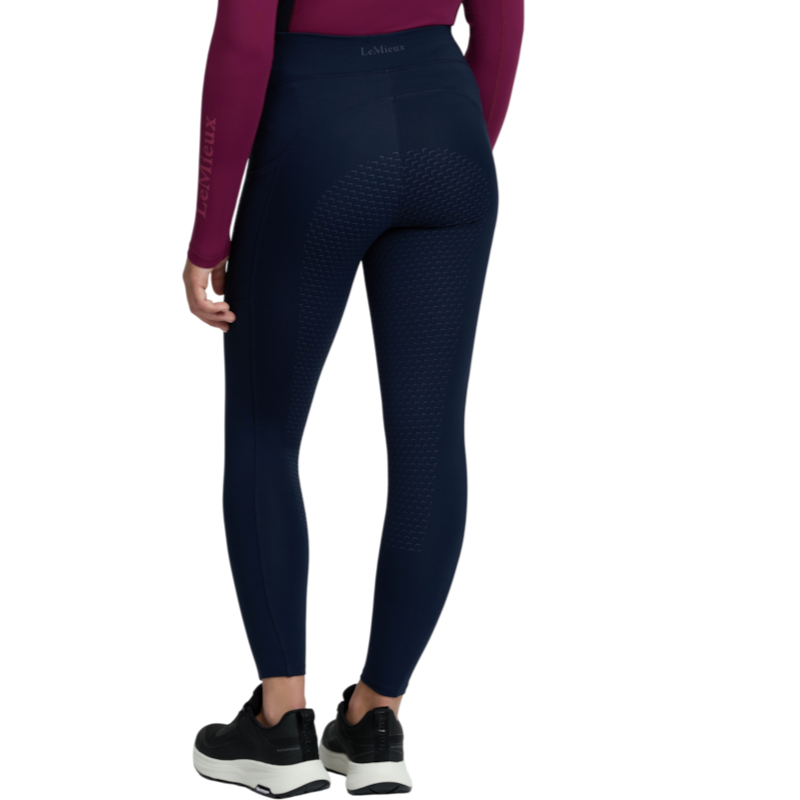 LeMieux - Legging d'équitation fille Pull-on brossé Young Rider Nell marine
