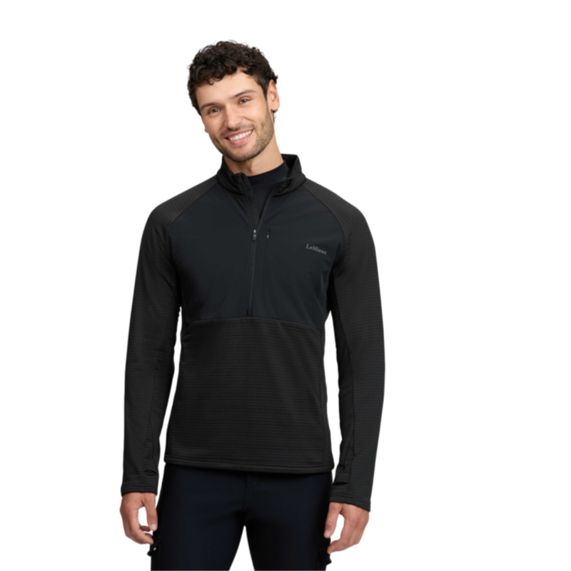 LeMieux - Polaire technique col zippé homme noir