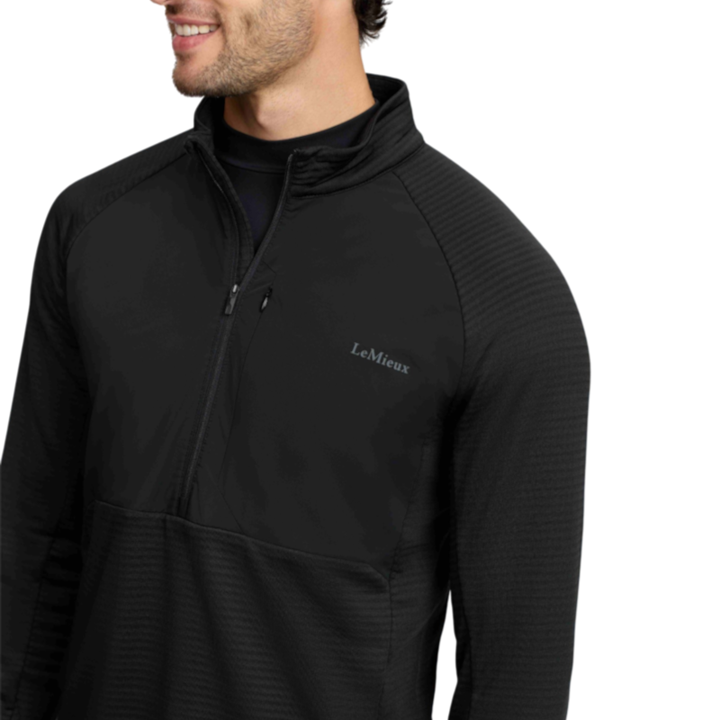 LeMieux - Polaire technique col zippé homme noir
