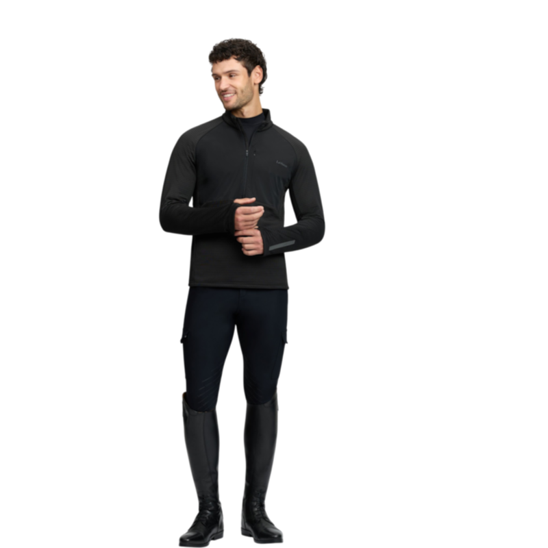 LeMieux - Polaire technique col zippé homme noir